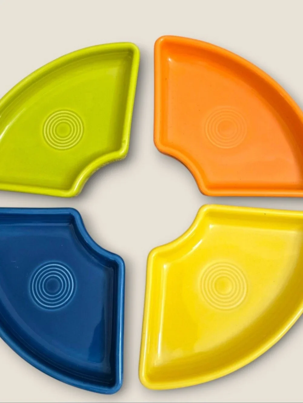 Fiestaware Vibrant Omni Tray Set Without Dip Bowl Relish Dish Trinket Ring Bowl